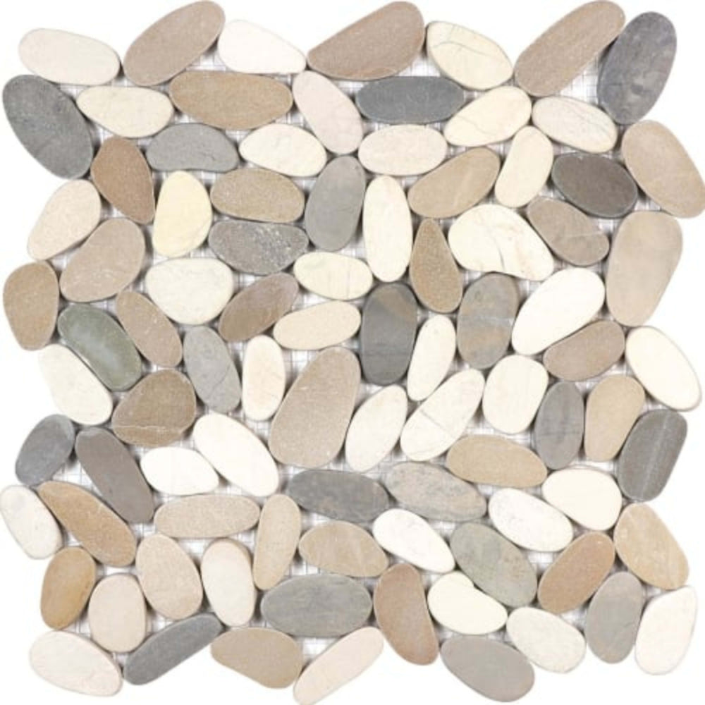 Zen in Harmony Warm Blend Flat Pebbles Natural Stone