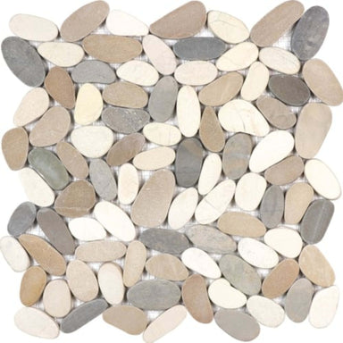 Zen in Harmony Warm Blend Flat Pebbles Natural Stone