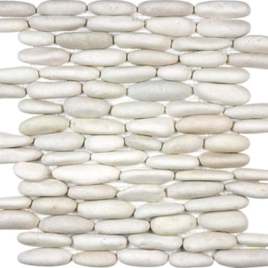 Zen in Serenity Ivory Stacked Pebbles Natural Stone