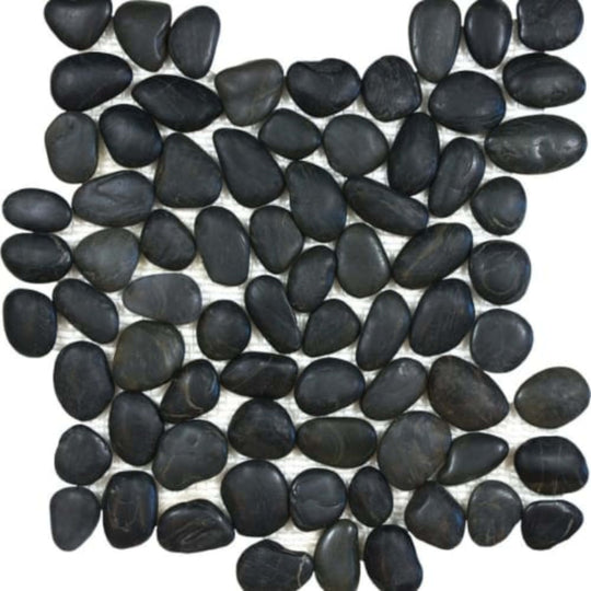Zen in Tahitian Black Natural Pebbles