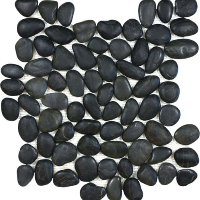Zen in Tahitian Black Natural Pebbles Natural Stone