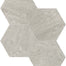 Anciano Grigio in Hexagon Mosaic 6in Honed Natural Stone