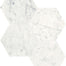 Eterna Bianco in Hexagon Mosaic 6in Honed Natural Stone