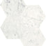 Eterna Bianco in Hexagon Mosaic 6in Polished Natural Stone
