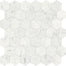 Eterna Bianco in Hexagon Mosaic 2in Honed Natural Stone