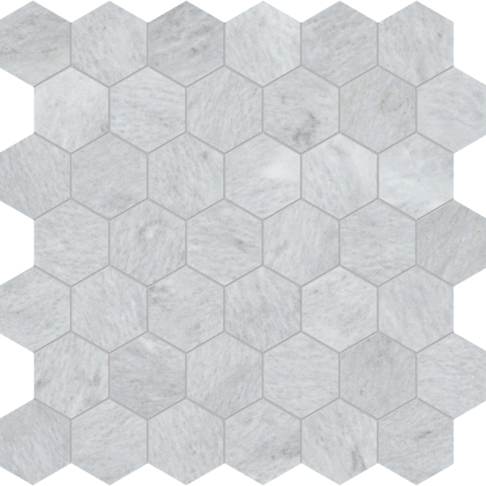 Aura Fresca in Hexagon Mosaic Honed Natural Stone