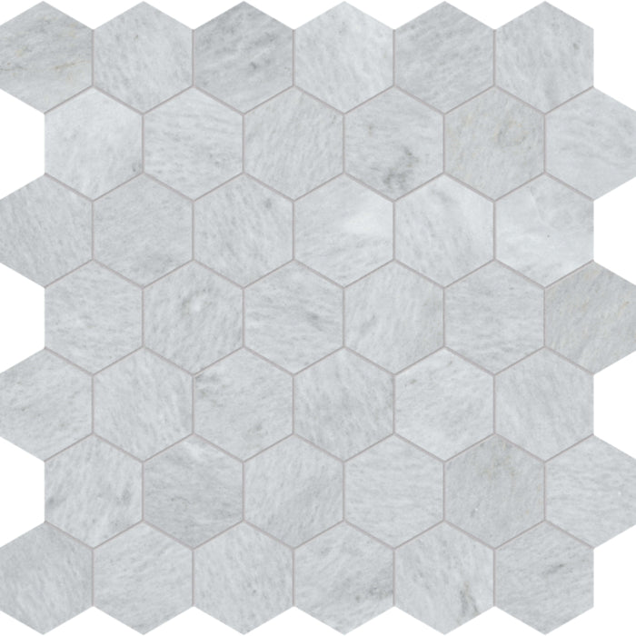 Aura Fresca in Hexagon Mosaic Honed Natural Stone
