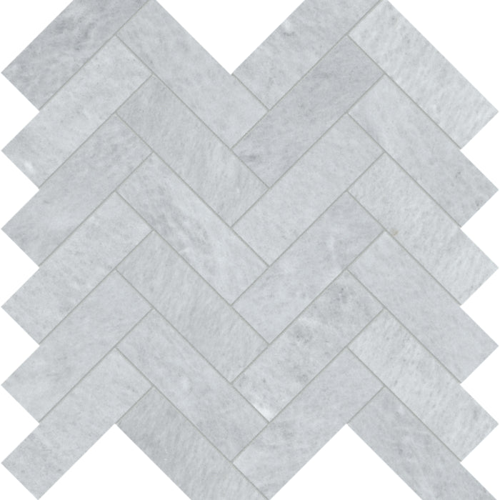 Aura Fresca in Herringbone Mosaic Honed Natural Stone