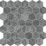 Gemma Mystique in Hexagon Mosaic Brushed Natural Stone