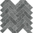 Gemma Mystique in Herringbone Mosaic Brushed Natural Stone