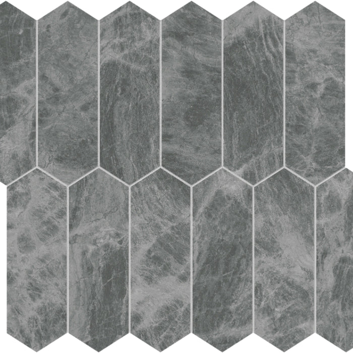 Gemma Mystique in Picket Mosaic Brushed Natural Stone
