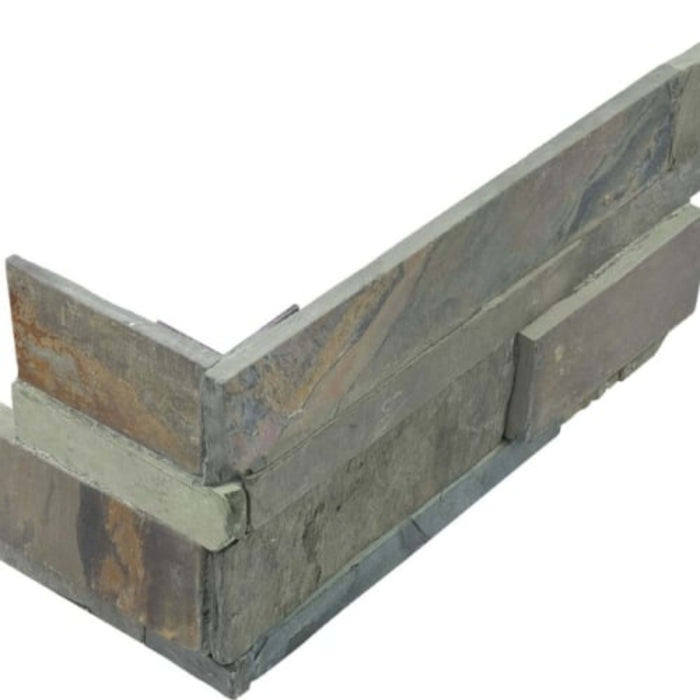 Ledger Stone in Indian Coast 6x18 Assembled Corner Natural Stone