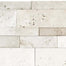 Ivory Travertine in Honed Cubics Cambria Strips Natural Stone