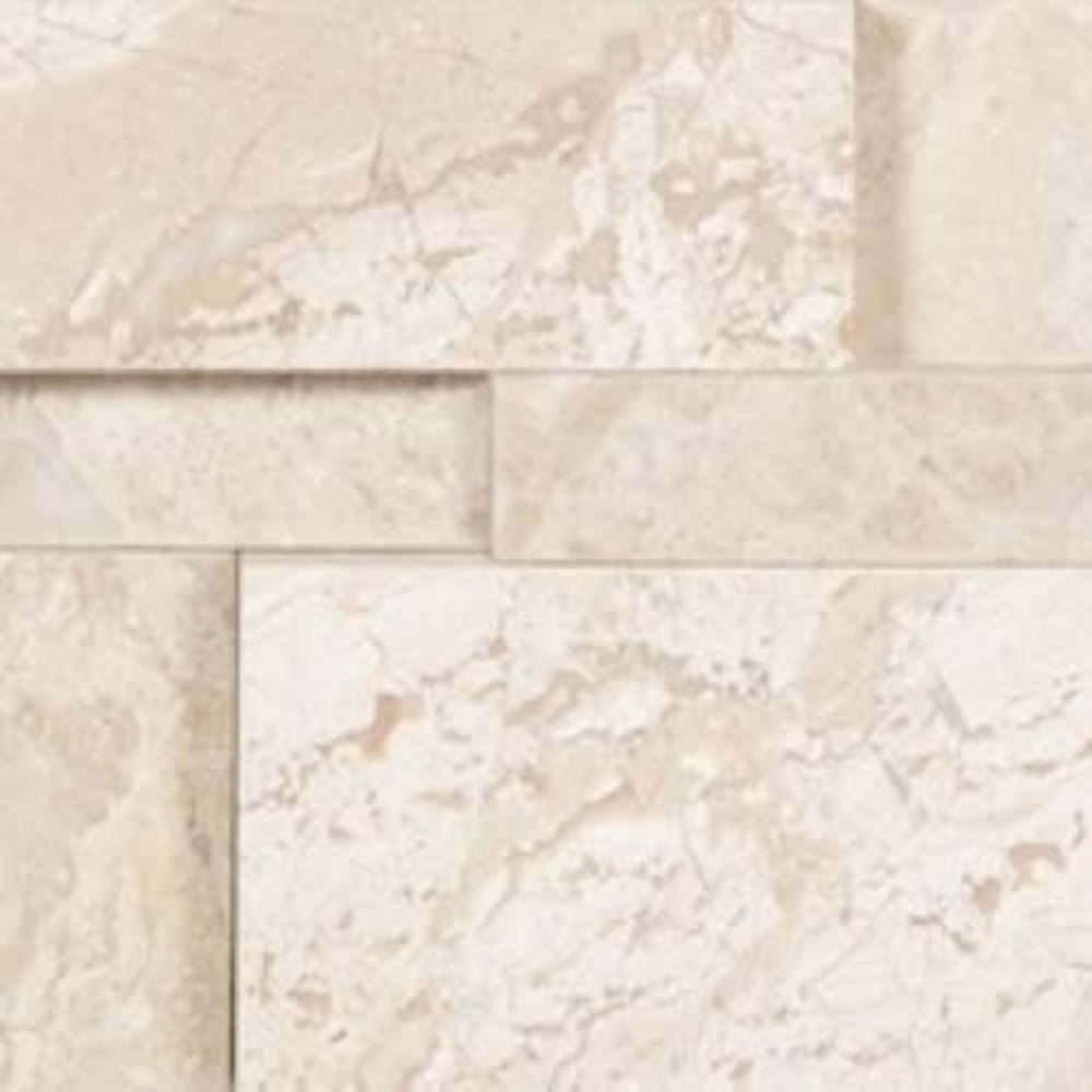 Splitface & Cubics in Impero Reale 6x24 Cubic Wall Panels Honed Natural Stone