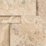 Splitface & Cubics in Picasso Travertine 6x24 Cubic Wall Panels Honed Natural Stone