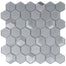 Monet Magic in Foggy Hex Glass Tile