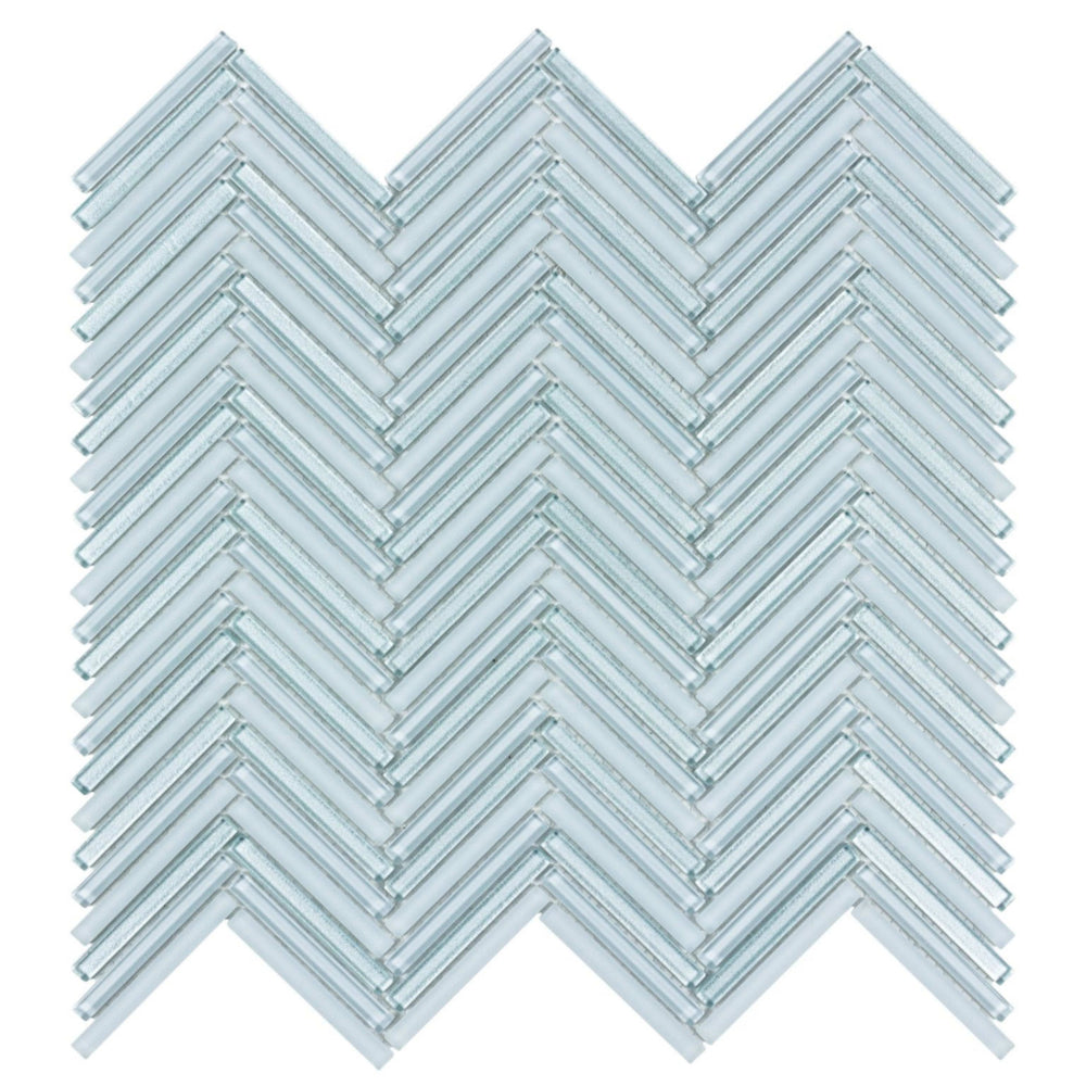 Seasons in Celestial Herringbone Glass Tile