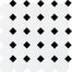 Octagon & Dot in Matte White With 21 Black Gloss Dot 2x2 Tile