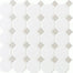 Octagon & Dot in Matte White With 44 Gray Gloss Dot 2x2 Tile
