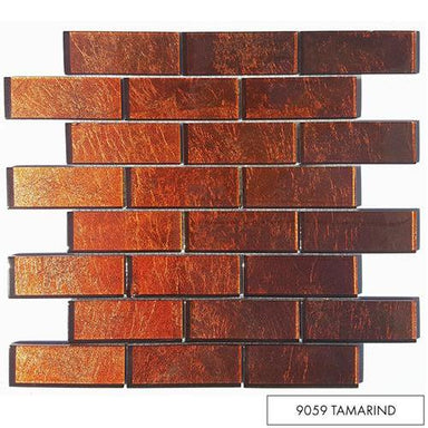 Folia in Tamarind Glass Tile