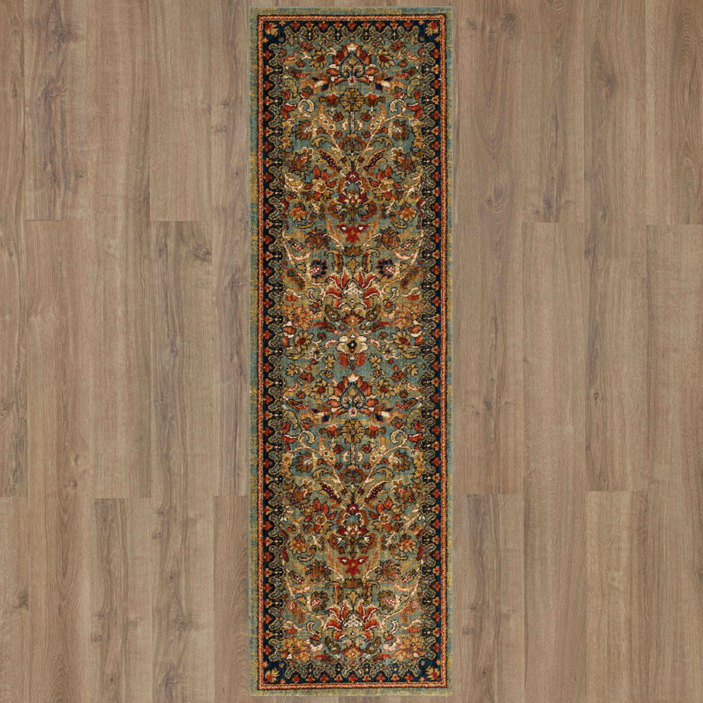 Spice Market Tigris in Aquamarine Area Rugs