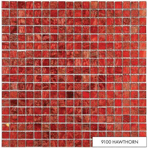 Micro Folia in Hawthorn Glass Tile
