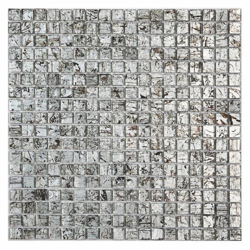 Micro Folia in Winter Birch Glass Tile