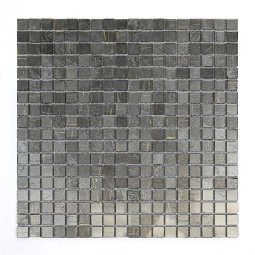 Micro Folia in Silvermound Glass Tile
