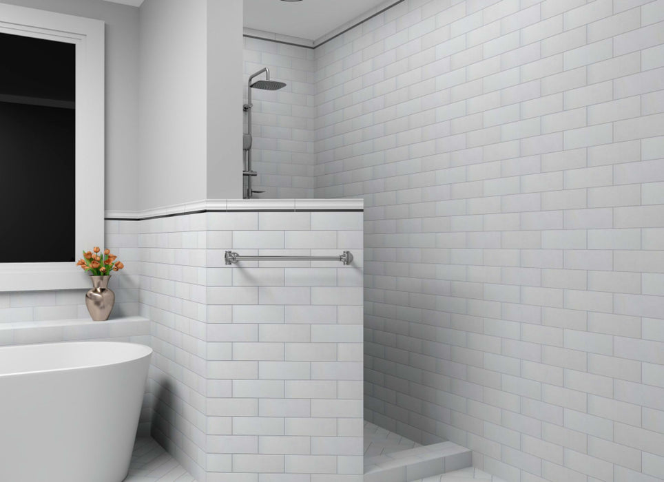 The Finish Line in Regency White Chair Rail