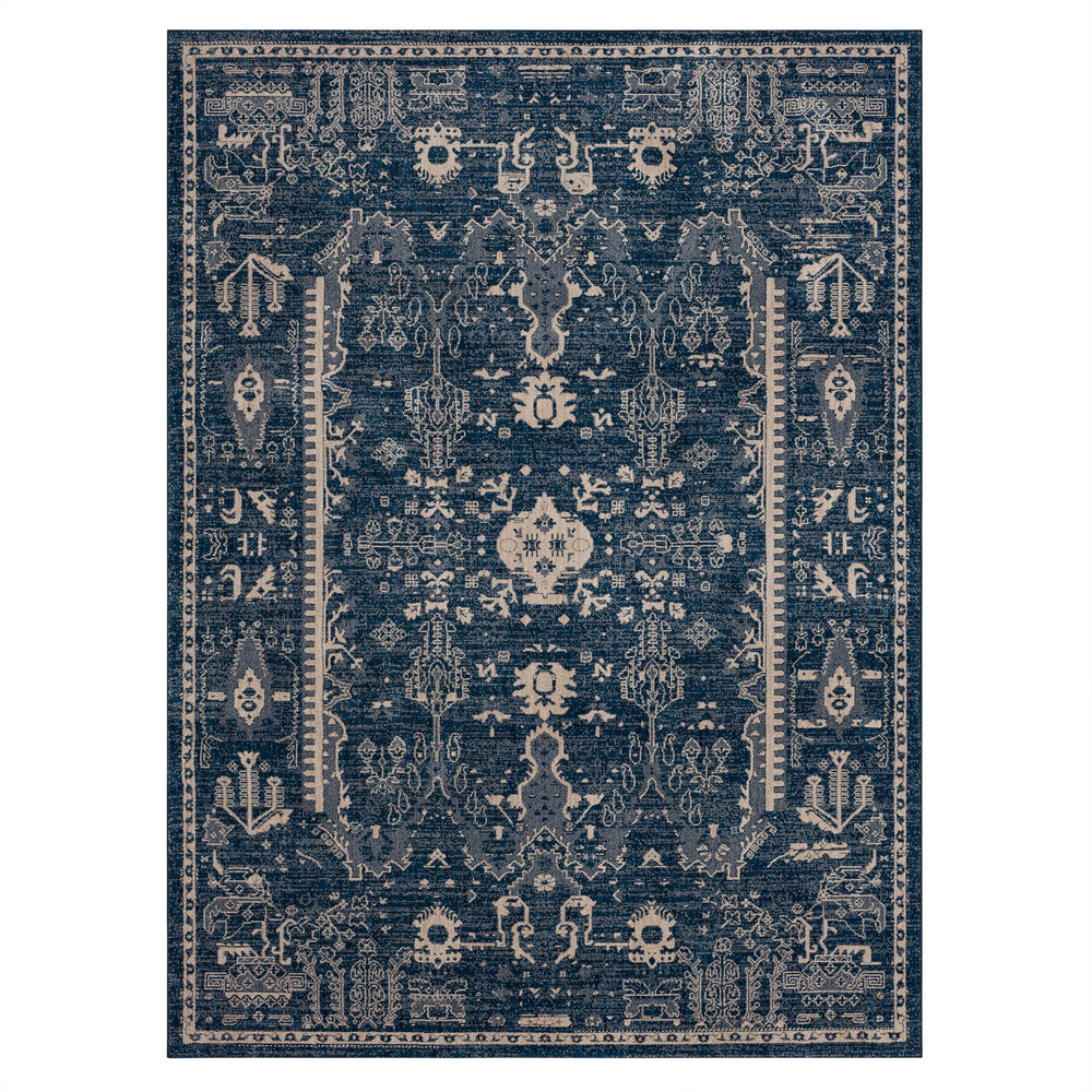 Zephyr Rotorua in Majolica Blue Area Rugs