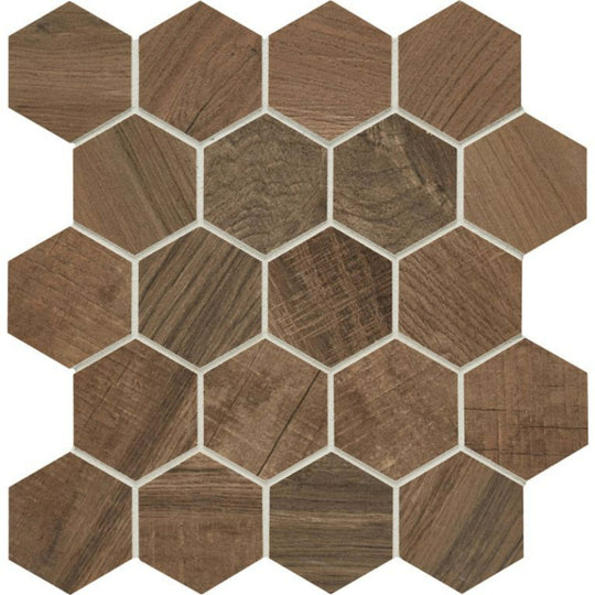 Aequa in Castor Hex Mosaic
