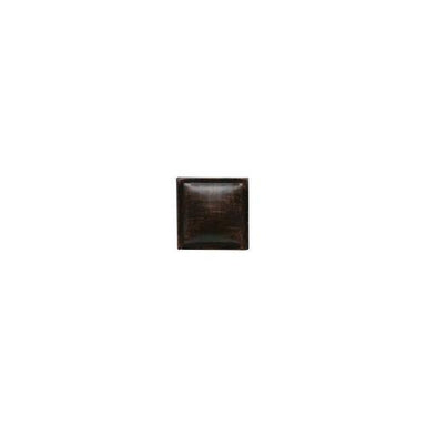 Armor in Oil Rubbed Bronze 2 X 2 Pillow Glass Tile