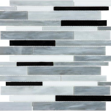 Baroque in Arabescato - Random Glass Tile