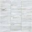 Baroque in Calacatta - Stacked Glass Tile