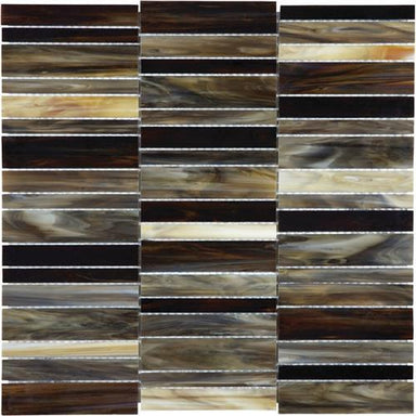 Baroque in Paradiso - Stacked Glass Tile