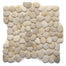 Anatolia Pebbles in White Onyx Honed Natural Stone