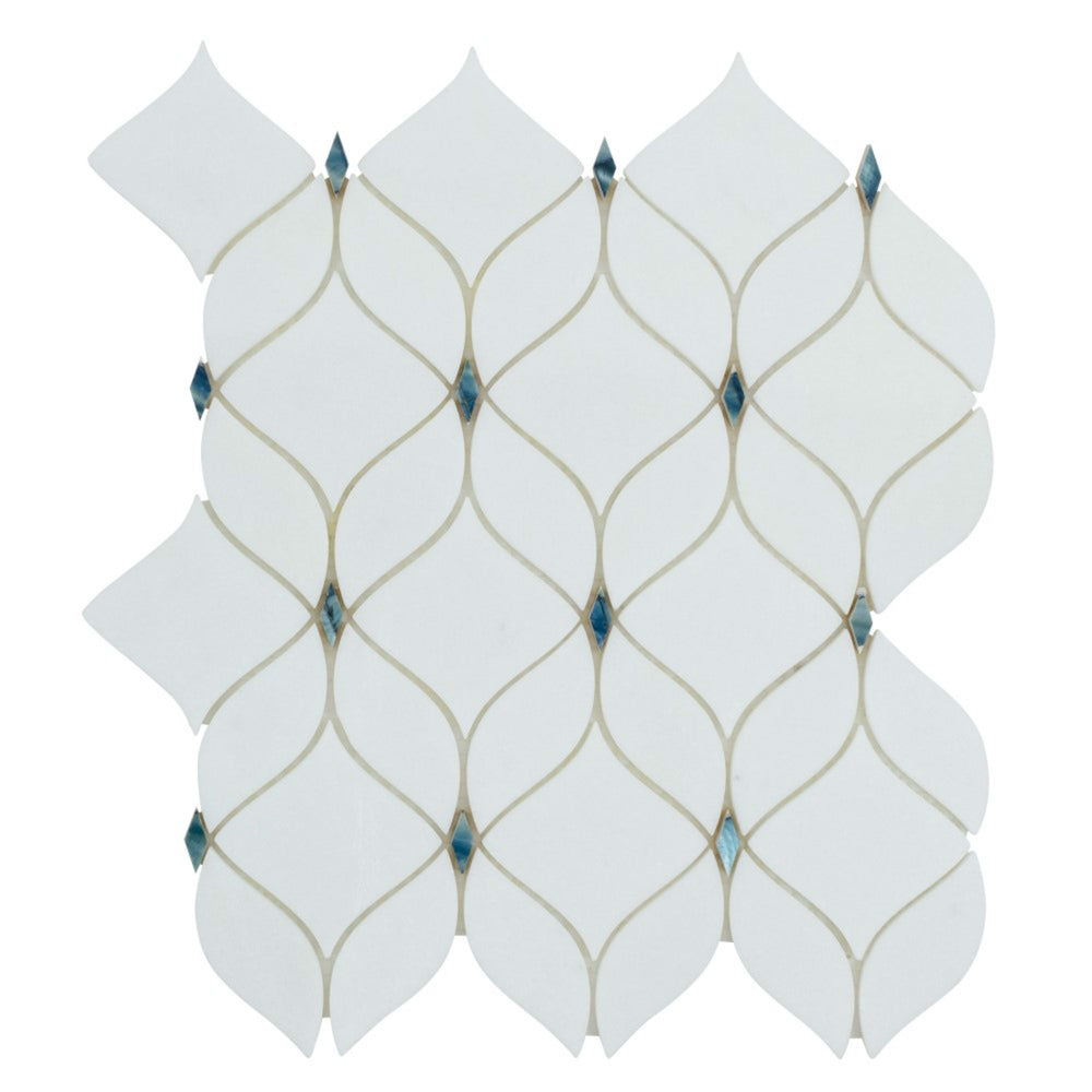 D-Lux Pearl in Adley White Natural Stone