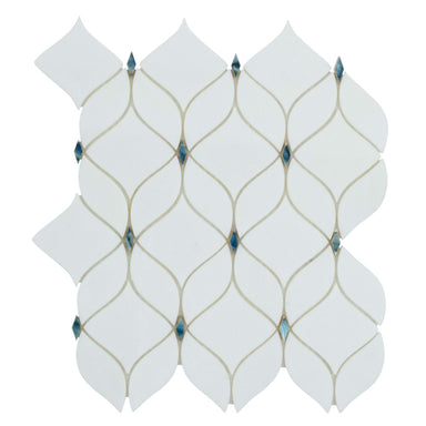 D-Lux Pearl in Adley White Natural Stone