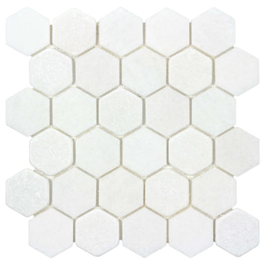 The Finish Line in Hive Regency White Natural Stone