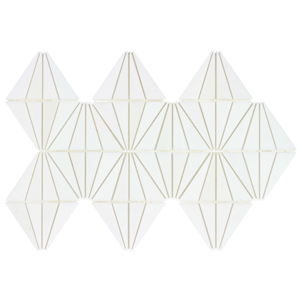 The Finish Line in Marquis Regency White Natural Stone