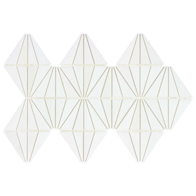 The Finish Line in Marquis Regency White Natural Stone