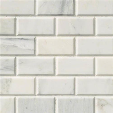 Arabescato Carrara in Arabescato Carrara - 2x4 Subway Natural Stone