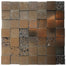 Art Lava in Blocks 3d Metallic Bronze Natural Stone