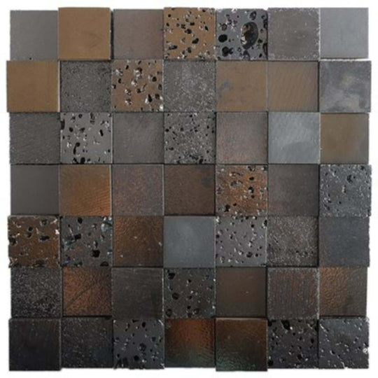 Art Lava in Blocks 3d Metallic Iron