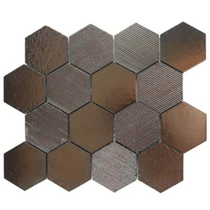 Art Lava in Textured Metallic Mix Bronze Natural Stone