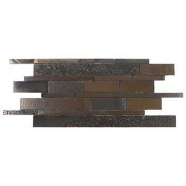 Art Lava in Ledger Metallic Bronze Natural Stone