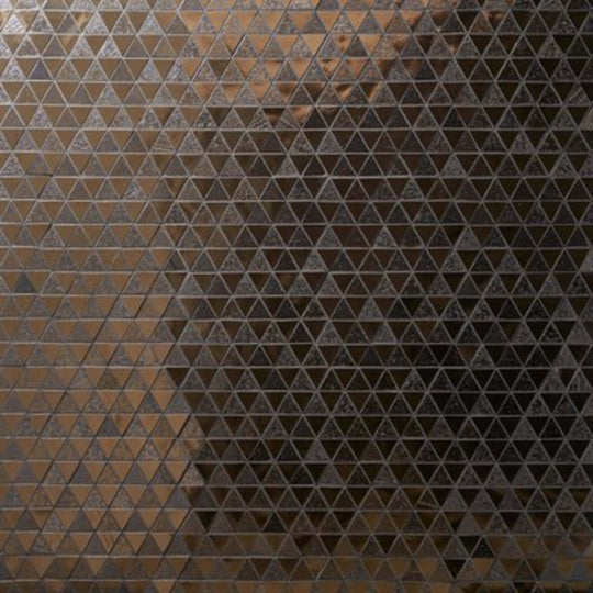 Art Lava in Triangles Metallic Bronze