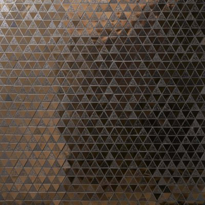 Art Lava in Triangles Metallic Bronze Natural Stone
