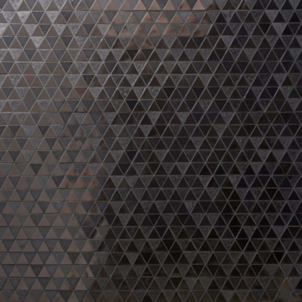 Art Lava in Triangles Metallic Iron Natural Stone