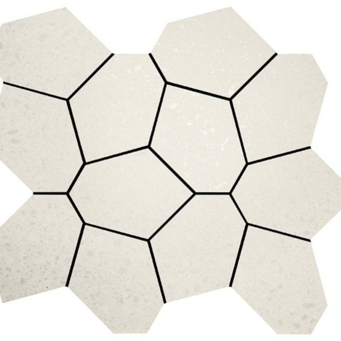 Alaska in Ice Mosaic 13"x15" Polygon Tile